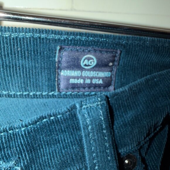 AG Adriano Goldmchied the stevie slim straight jeans‎ corduroy blue 31R 4812 - Picture 4 of 4